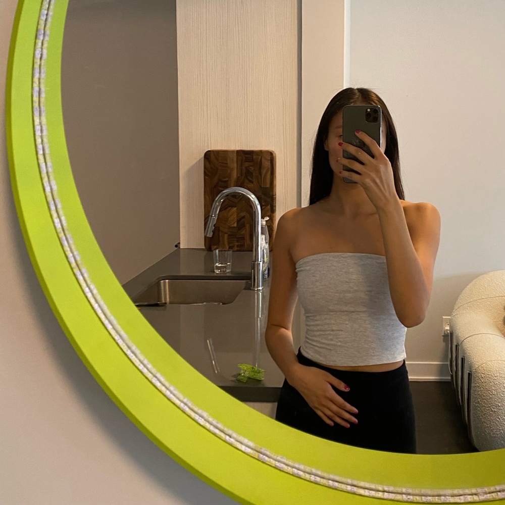 Brandy Melville Grey Tube Top